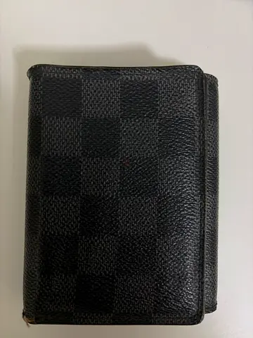 Louis Vuittion Checkered wallet initialed O.K