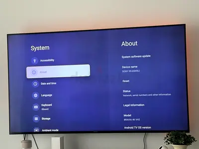 Sony BRAVIA 65-inch 4K Smart TV - Good Working Condition