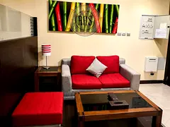 Front of bus stop chiller free fully furnished luxurious huge Studio with all amenities