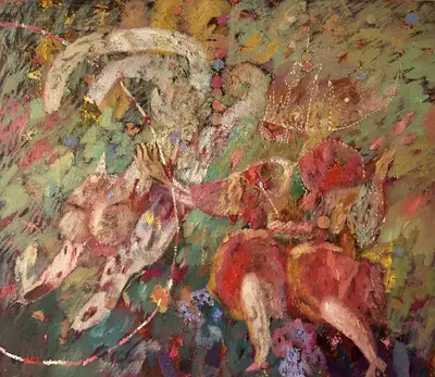 Etude with Leopard
150 x 130 cm Oil on canvas 2025