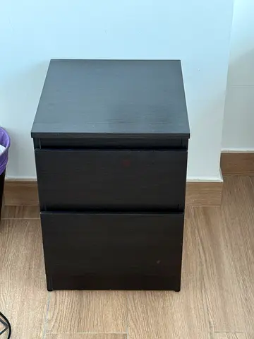 IKEA black nightstand