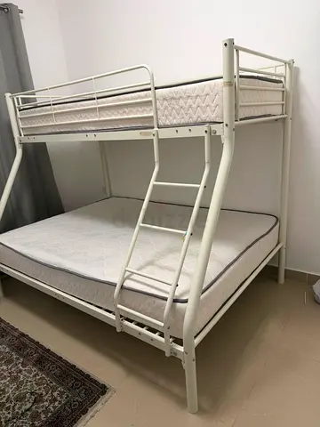 Family bunker bed with spring mattress available