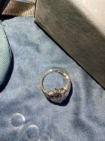 APM Monaco Triple Star Meteorites Open Ring - Sterling Silver, CZ - Half Price