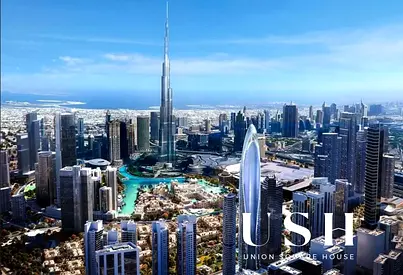 شقة شاهقة بغرفتي نوم | مدينة الميدان | إطلالة على المارينا والأفق | غير مفروشة