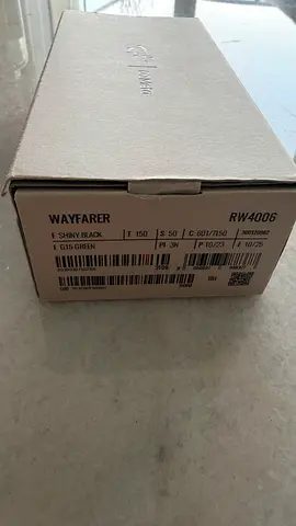 Meta Rayban Wayfarer Camera Sunglasses - S 50 Shiny Black