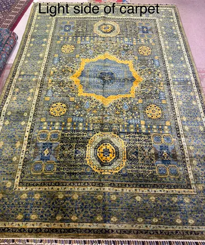 Elegant beautiful handmade vintage/tribal mumluk brand new carpet size 1.73 by 2.47