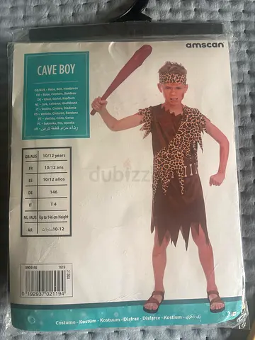 Cave Boy Costume-10-12 years