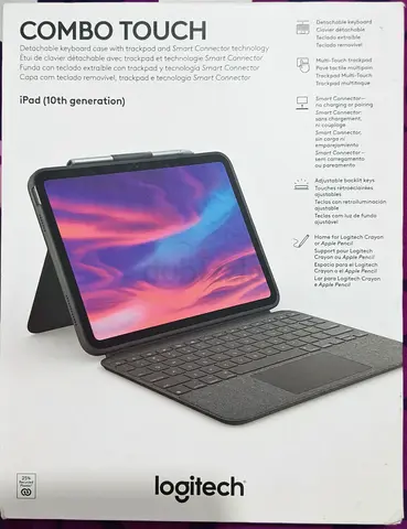 Logitech Combo Touch, Detachable iPad Keyboard Case (10th gen and A16) Brand New Never Used