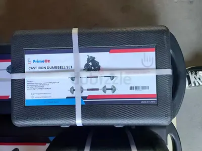 20kg cast iron dumbbell with barbell connector and box