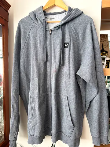 Under Armour Grey Full-Zip Hoodie - Men’s xxl