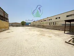 Industrial yard for annual rent in Industrial Area 5 Sharjah. 15,000 sq ft with office kitchen bathr