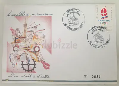 1992 Albertville Winter Olympics – Numbered French Commemorative Cover – Levallois-Perret