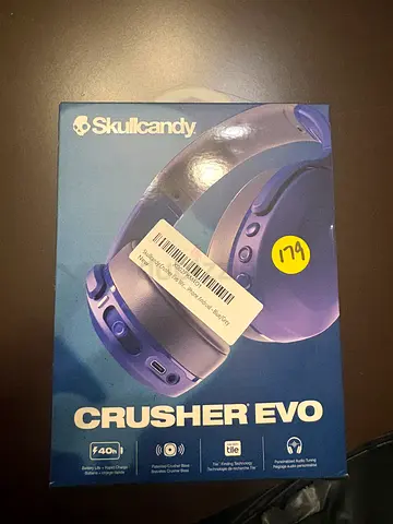Skullcandy Crusher Evo Wireless Headphones - Blue (Boxed)