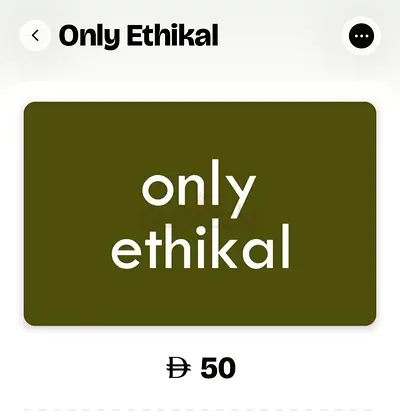 Gift card for sale