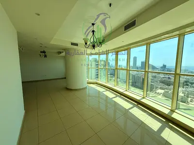 Luxury spacious three bedroom apartment in Al Majaz 3 with maid room laundry storage balcony sea view free AC parking and maintenance