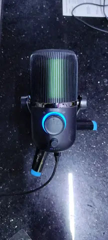 J lab Professional Condenser USB Microphone with RGB Lighting