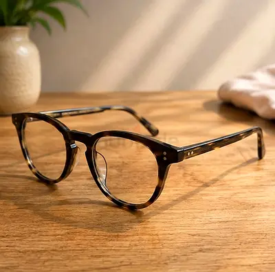 Oliver Peoples Classic tortoiseshell clear lens eyeglasses — unisex frame