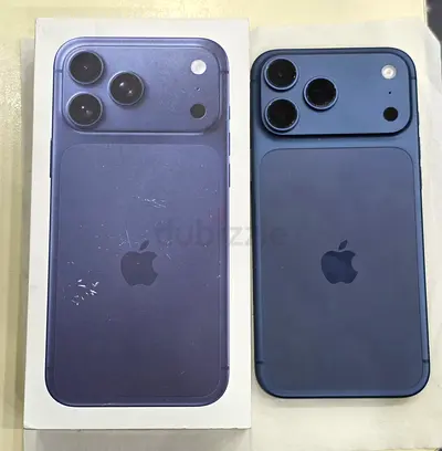 I phone 17 pro max 256 gb TDRA 100 battery  14 cycle count