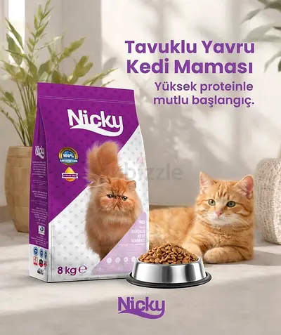 Nicky Adult Cat Food 8kg (Chicken)