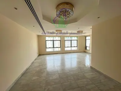 Three bedroom apartment for annual rent in Al Majaz 3 Sharjah balcony open view free parking built in wardrobes spacious layout