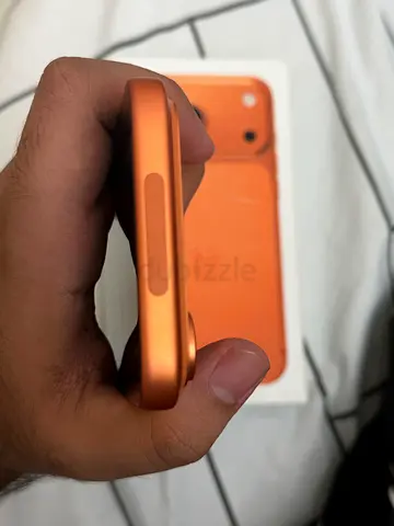Apple iPhone (orange) with magnetic camera cover — good condition 512 Gb with box cable