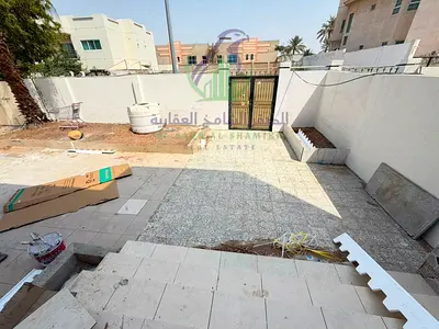 Spacious 3BHK Ground Floor For Rent In Al Nasseriya Private Entrance Maid Room Large Yard Majlis Balcony Two Car Parking Modern Finishing
