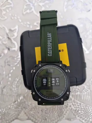 Caterpillar (CAT) Men's Digital Sport Watch - Green Strap, Good Condition