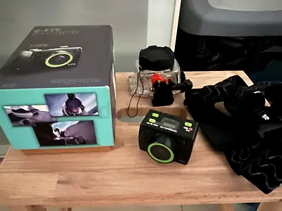 SJCAM or Action Cube Style Waterproof Action Camera with Accessories