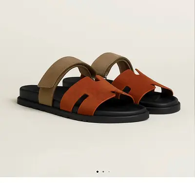 Brown & Olive Casual Slide Sandals - Comfortable Everyday Wear