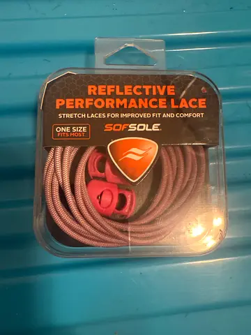 Reflective Elastic No-tie Shoelaces (One Size) - purple with Pink Locks