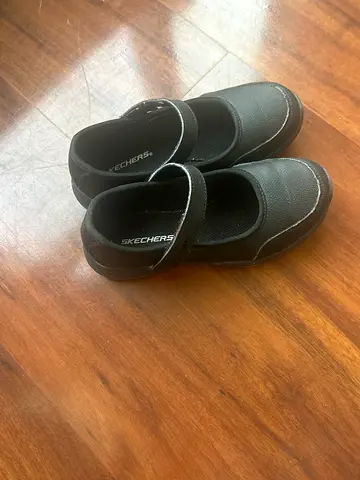 Skechers black slip-on Mary Jane shoes, lightly used