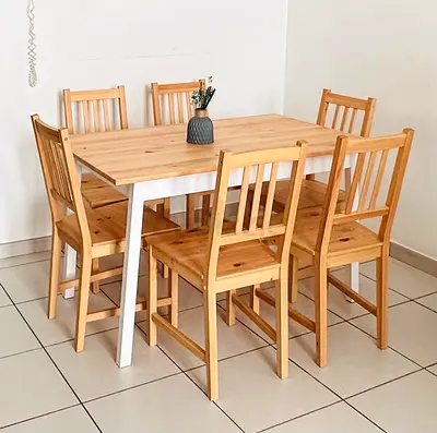 Brand New IKEA Pinntorp 6 seater Dining set in mint condition