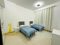 Luxurious two-bedroom apartment with a living room, fully furnished with brand new, high-end furnitu