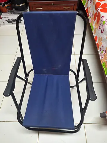 Foldable Reclining Lounge Chair with Armrests - Good Condition