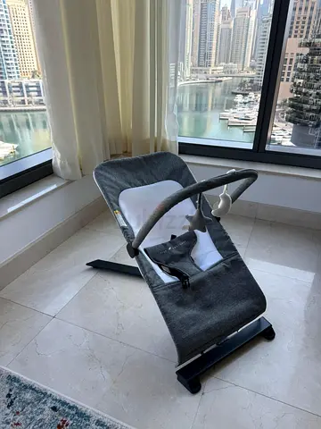 BabyBjorn-style Baby Bouncer / Rocker in Grey - Good Condition