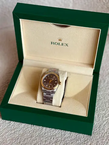 Rolex Oyster Perpetual stainless steel watch in original box