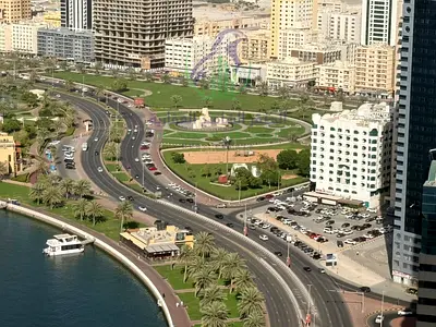 two Bedroom Apartment for rent in Al Majaz 3 Sea View Balcony Ultra Deluxe Finishing Parking Gym and Pool