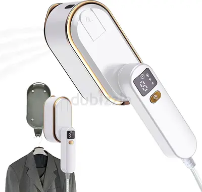 1334 - TERRIFI Travel Iron Clothes Steamer - 2 in 1 Portable Handheld Garment Wrinkle Remover, Folda