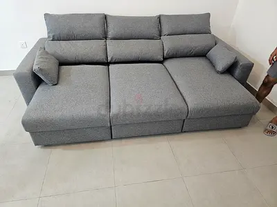 Ikea Eskilstuna L shape sofa Bed Dray grey