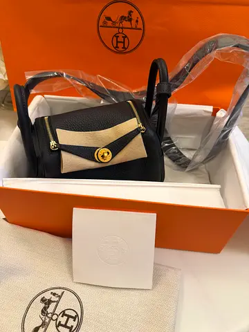Hermès Mini Lindy II Combe GHW Unworn