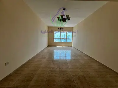 Two-bedroom apartment for annual rent in Al Taawun, Sharjah Free gym Free swimming pool Free parking Free air conditioning Open view Spacious areas