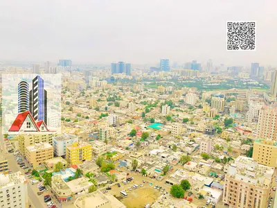 Spacious 1 BHK With Balcony and Laundry Room+ Parking (EMPTY FLAT) With 2 Bathrooms available for Sale in in Ajman One Tower