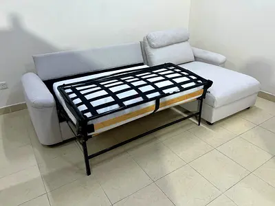 Ikea L Shape sofa bed with mattress