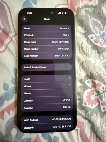 iphone 16 pro max 256gb