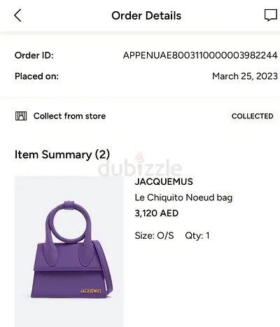 Jacquemus Le Chiquito Noeud small purple handbag - authentic, excellent condition