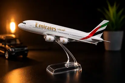 Emirates A380 Collectible Model Plane on Stand - Display Piece