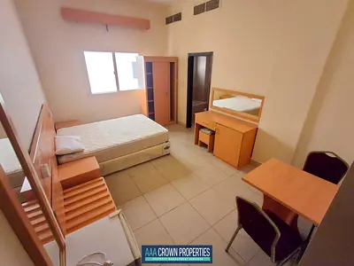 Fully furnished studio flat separat kitchen only family in Butina Sharjah