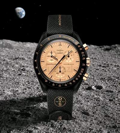 Omega x Swatch Speedmaster MoonSwatch Mission to the Moon 1969 — Black/Gold Chronograph - Limited Ed