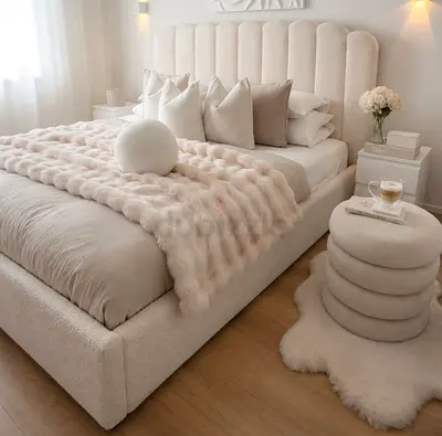 Brand New beige colour 160*200 queen size bed