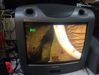 Panasonic CRT TV 21" + LG VHS player
